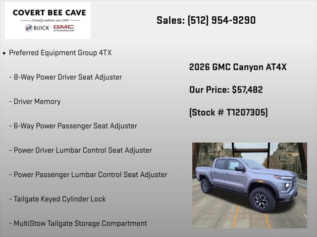 2026 GMC Canyon AT4X, 4WD
