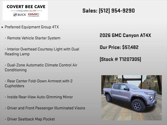 2026 GMC Canyon AT4X, 4WD