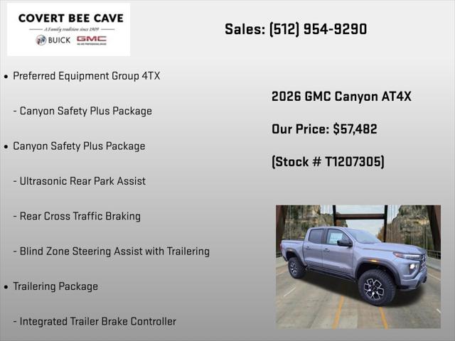 2026 GMC Canyon AT4X, 4WD
