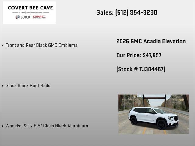 2026 GMC Acadia Elevation FWD