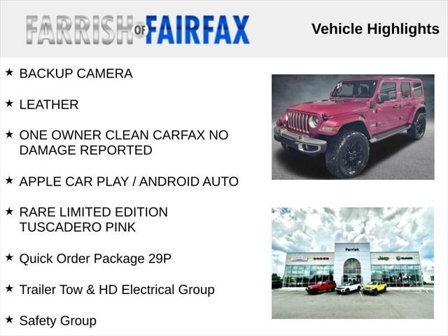 2021 Jeep Wrangler 4xe Unlimited Sahara 4x4 2021 Jeep Wrangler 4xe Unlimited Sahara 4x4