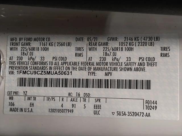 2021 Ford Escape SEL Hybrid