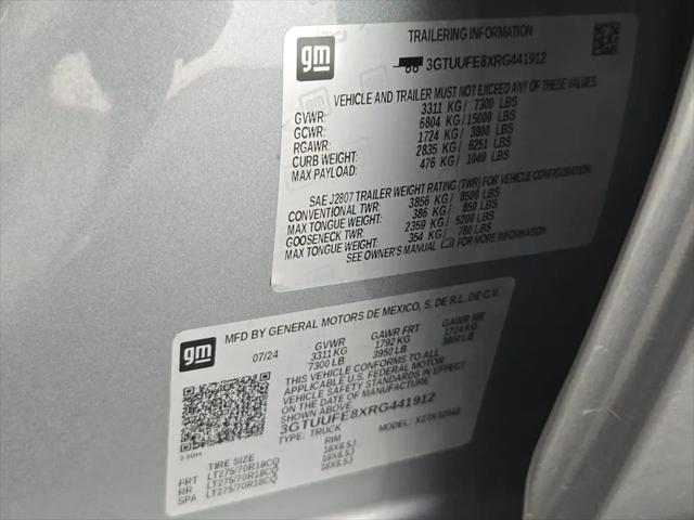 2024 GMC Sierra 1500 4WD Crew Cab Short Box AT4X