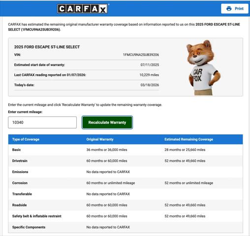 2025 Ford Escape ST-Line Select