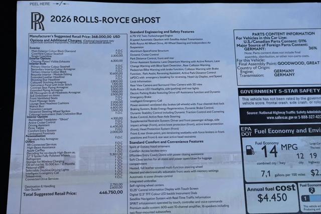 2026 Rolls-Royce Ghost Ghost