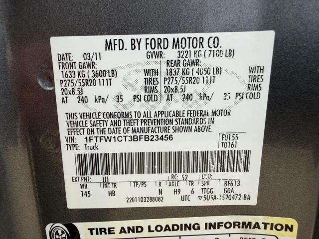 2011 Ford F-150 Lariat