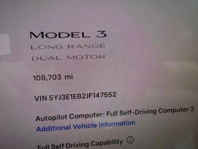 2018 Tesla Model 3 Long Range