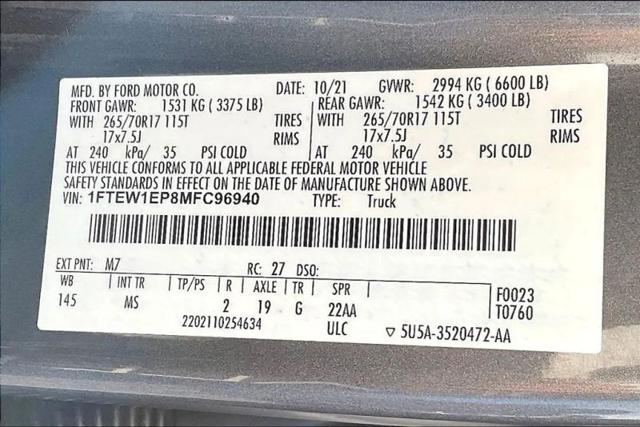2021 Ford F-150 XLT