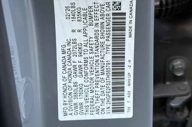 2026 Honda Civic Sport