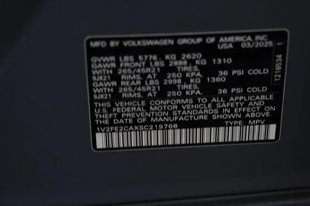 2025 Volkswagen Atlas Cross Sport 2.0T SEL Premium R-Line