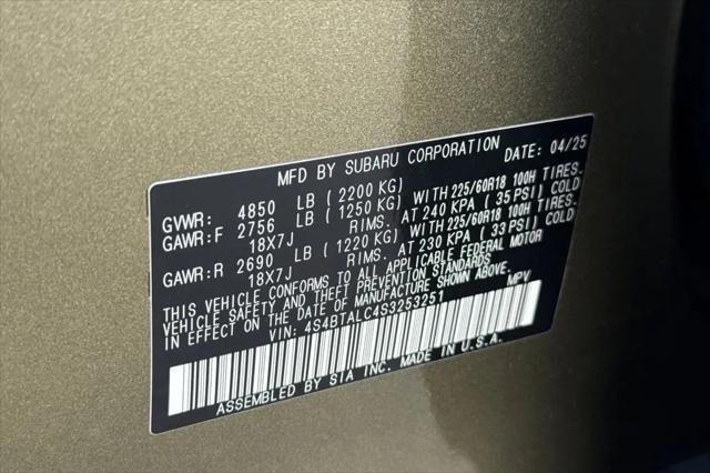 2025 Subaru Outback Onyx Edition