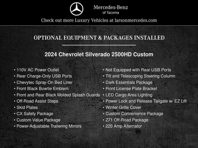 2024 Chevrolet Silverado 2500HD 4WD Crew Cab Standard Bed Custom