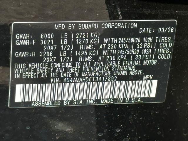2026 Subaru Ascent Limited Bronze Edition 7-Passenger