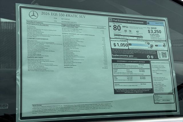 2026 Mercedes-Benz EQS 550 Base
