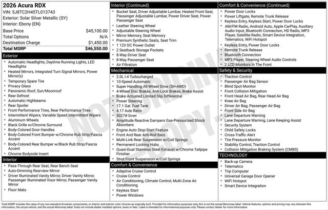 2026 Acura RDX Base
