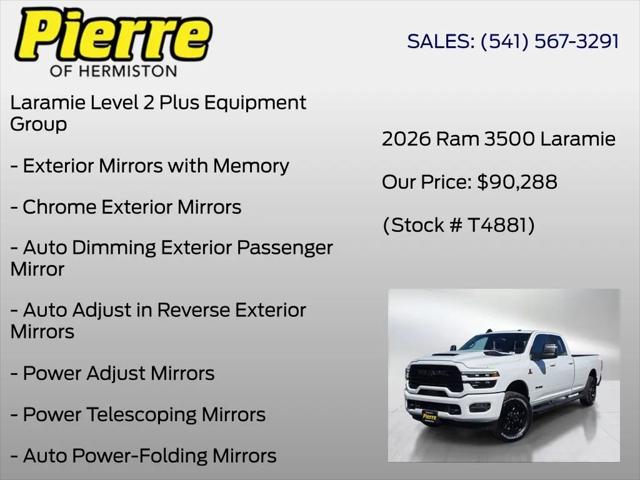 2026 Ram 3500 Laramie Crew Cab 4x4 8' Box