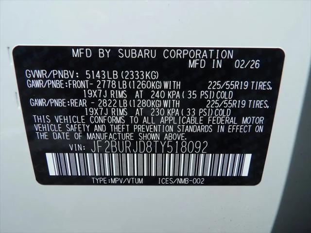 2026 Subaru Outback Touring XT