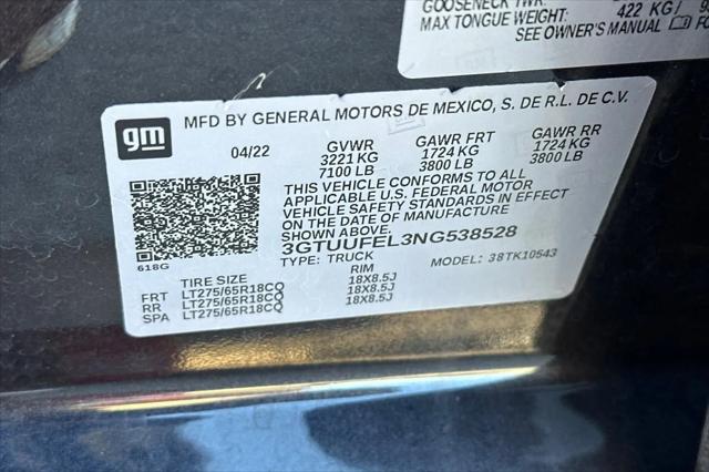 2022 GMC Sierra 1500 4WD Crew Cab Short Box AT4X