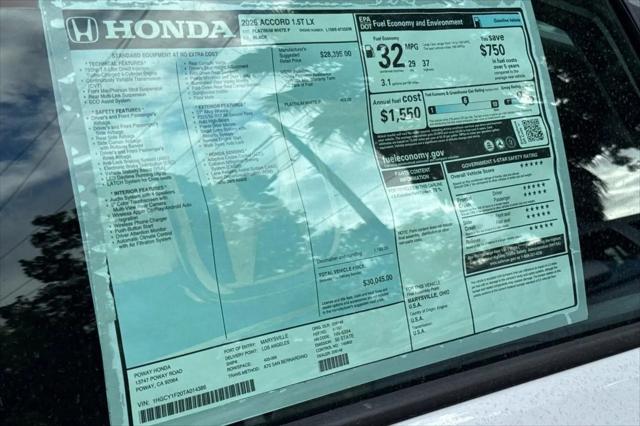 2026 Honda Accord Sedan LX