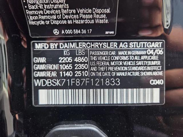 2007 Mercedes-Benz SL SL 550 SL 550