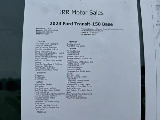 2023 Ford Transit Cargo Van w/RWB