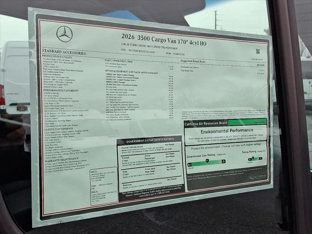 2026 Mercedes-Benz Sprinter 3500 High Roof 4-Cyl Diesel HO