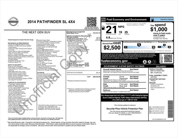 2014 Nissan Pathfinder SL