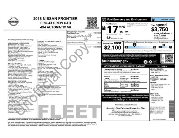 2018 Nissan Frontier PRO-4X