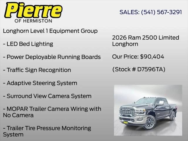 2026 Ram 2500 Limited Longhorn Crew Cab 4x4 6'4" Box