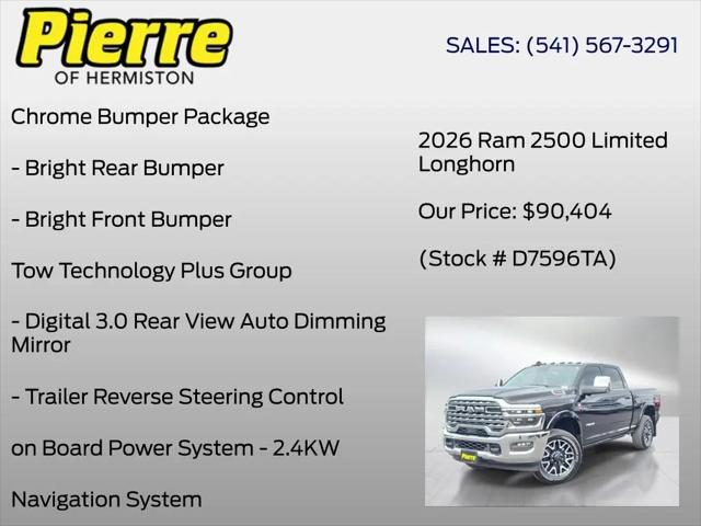 2026 Ram 2500 Limited Longhorn Crew Cab 4x4 6'4" Box