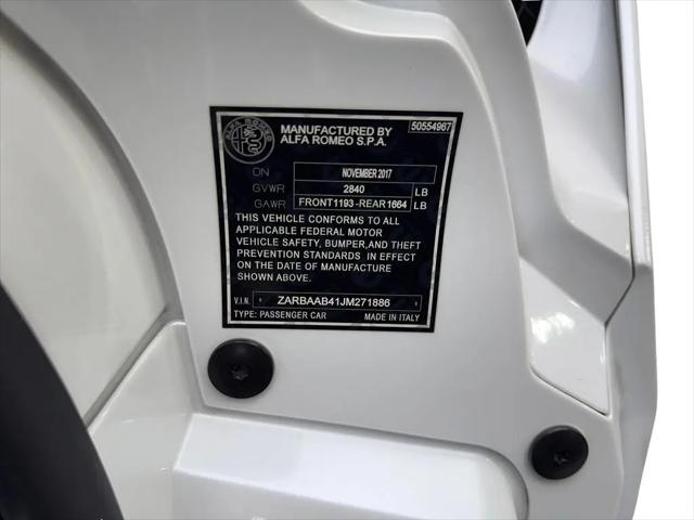 2018 Alfa Romeo 4C Spider Spider