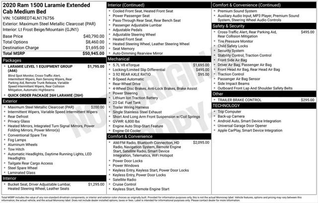 2020 Ram 1500 Laramie Quad Cab 4x2 6'4" Box