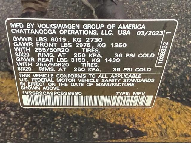 2023 Volkswagen Atlas 3.6L V6 SEL R-Line Black