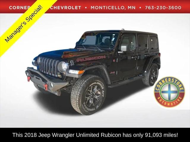 2018 Jeep Wrangler Unlimited Rubicon 4x4 for sale in Monticello, MN