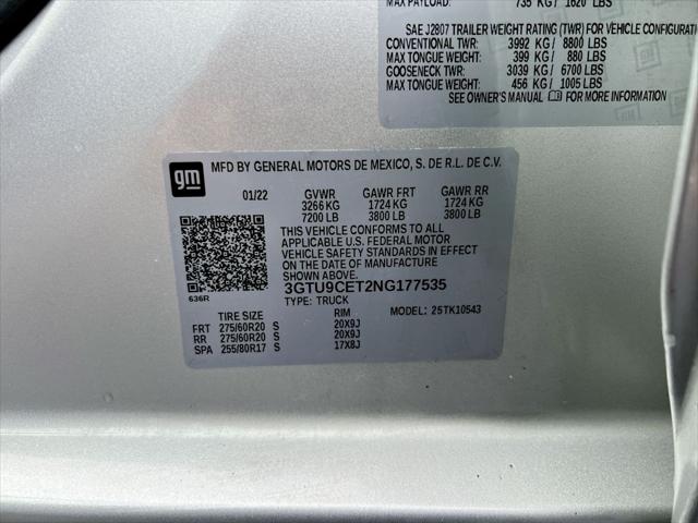 2022 GMC Sierra 1500 Limited 4WD Crew Cab Short Box Elevation