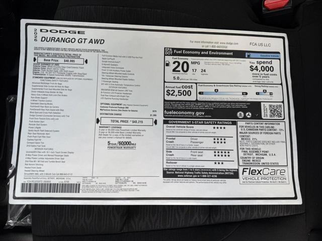 2026 Dodge Durango GT
