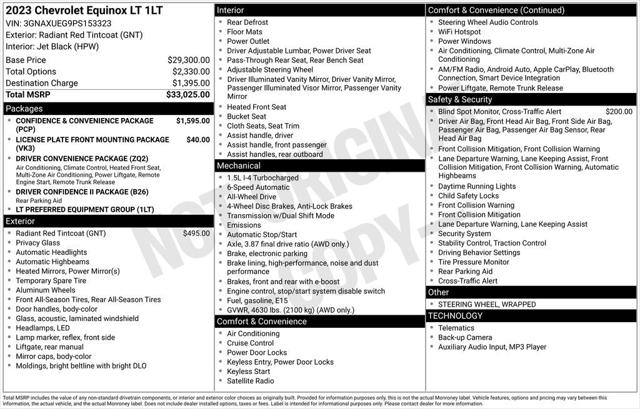 2023 Chevrolet Equinox AWD LT 2023 Chevrolet Equinox AWD LT
