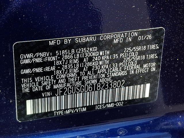 2026 Subaru Crosstrek Sport