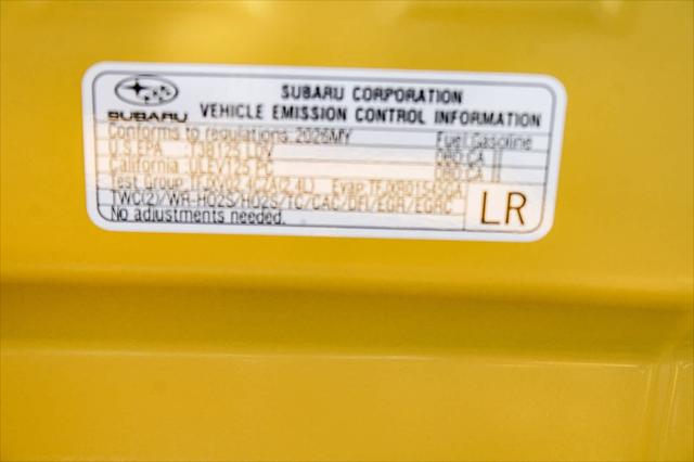 2026 Subaru WRX Series.Yellow