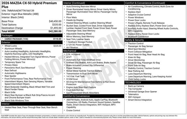 2026 Mazda CX-50 Hybrid Premium Plus