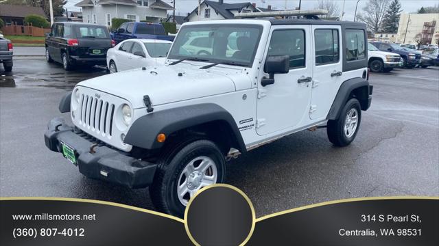 2017 Jeep Wrangler Unlimited Sport RHD 4x4 for sale in Centralia, WA