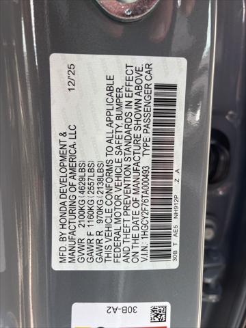 2026 Honda Accord Sedan Sport-L