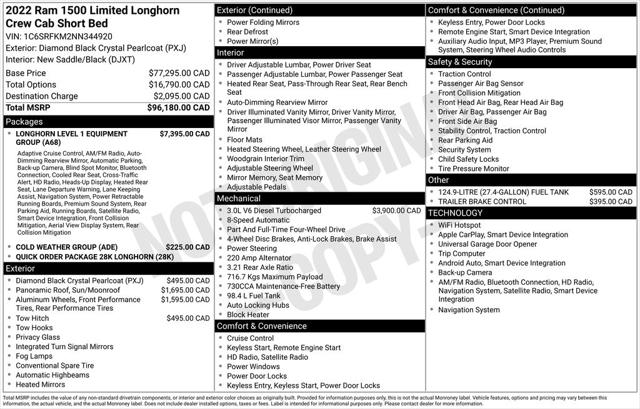 2022 Ram 1500 Limited Longhorn