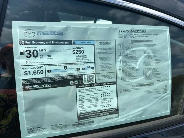 2026 Mazda Mazda3 2.5 S Select Sport