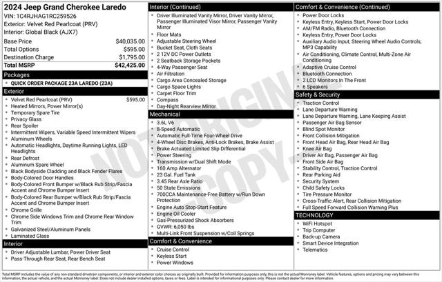 2024 Jeep Grand Cherokee Laredo 4x4