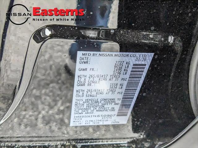 2026 Nissan Frontier Crew Cab SV 4x4