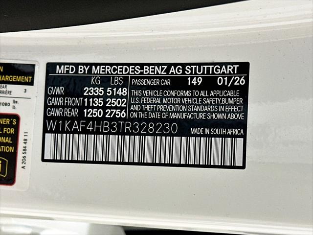 2026 Mercedes-Benz C-CLASS C 300 4MATIC