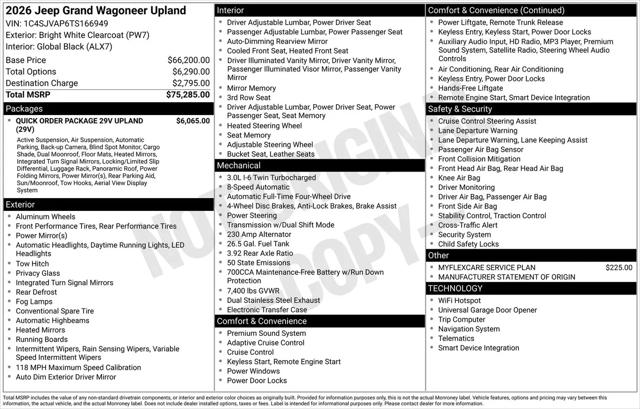2026 Jeep Grand Wagoneer Upland