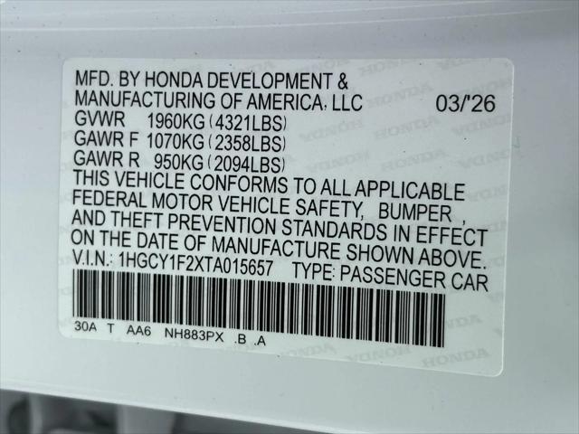2026 Honda Accord Sedan LX