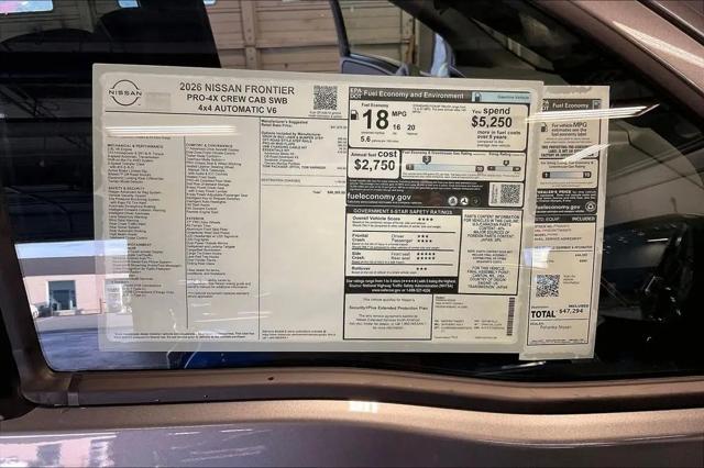 2026 Nissan Frontier Crew Cab PRO-4X 4x4